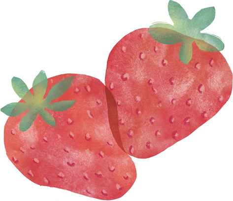 Illustrazione Fragole Rosse